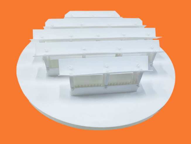 Manufacturer of PTFE Liquid Distributors, Tray Type Liquid Splitters, Trough Distributors and Tower Internals