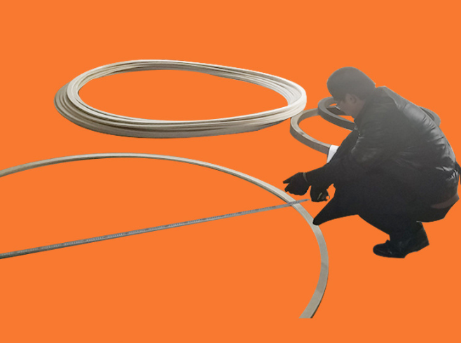 Large-size Teflon (PTFE) flange gaskets with drilled holes, size 140013605mm, maximum length 2.5 meters