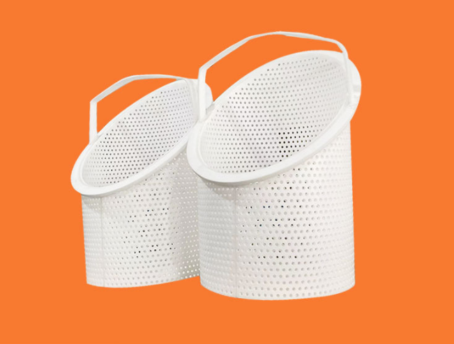 PTFE Products for Semiconductor Wafer Cleaning Tanks, PTFE Filter Baskets, Acid & Alkali Resistant Filter Baskets