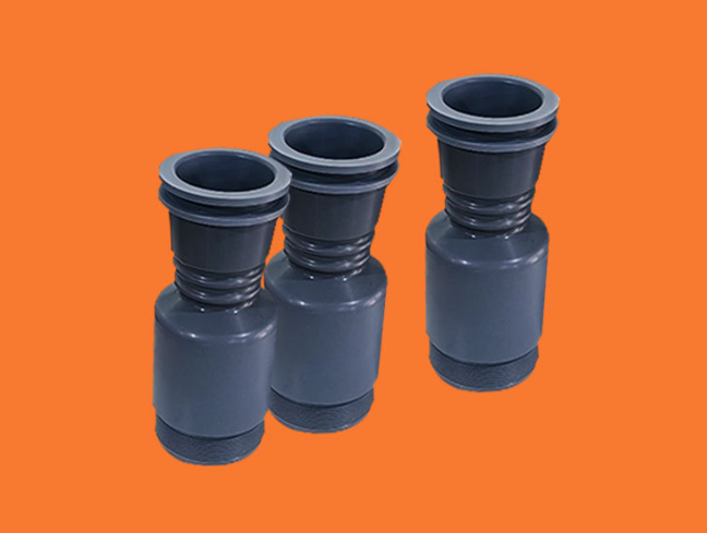 Supply PTFE + molybdenum disulfide nozzles, flared PTFE parts, grey conductive flared PTFE tubes