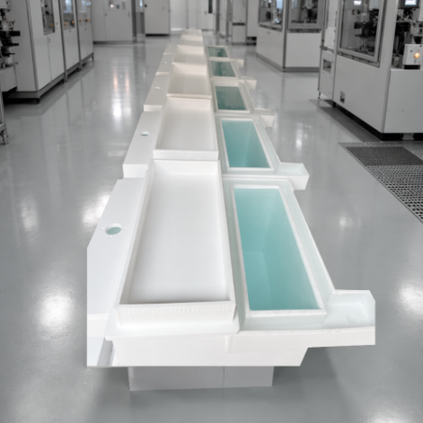 Supply PTFE Welded Water Tanks, Non-standard Special-shaped PTFE Fabrications